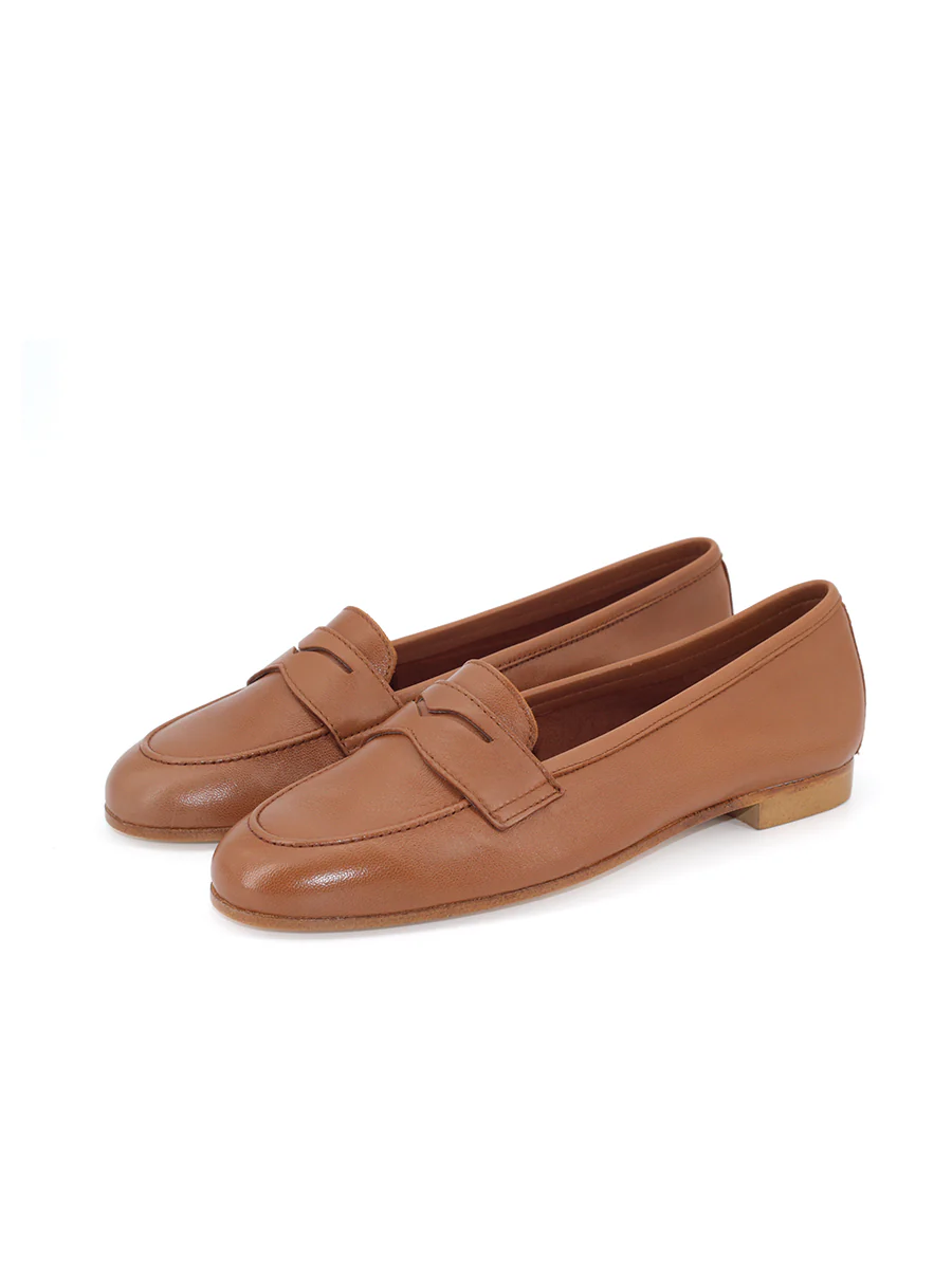 Mocasín Asunción mujer en piel color cuero – Hecho en España | Castellano® 1920 Madrid - Image 2