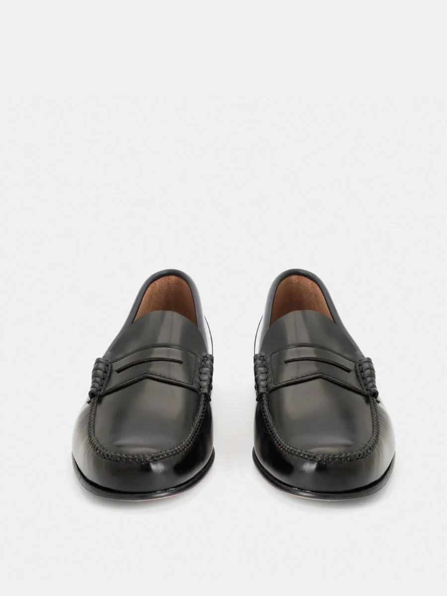 Mocasines 1010 de piel antik color negro - Image 3