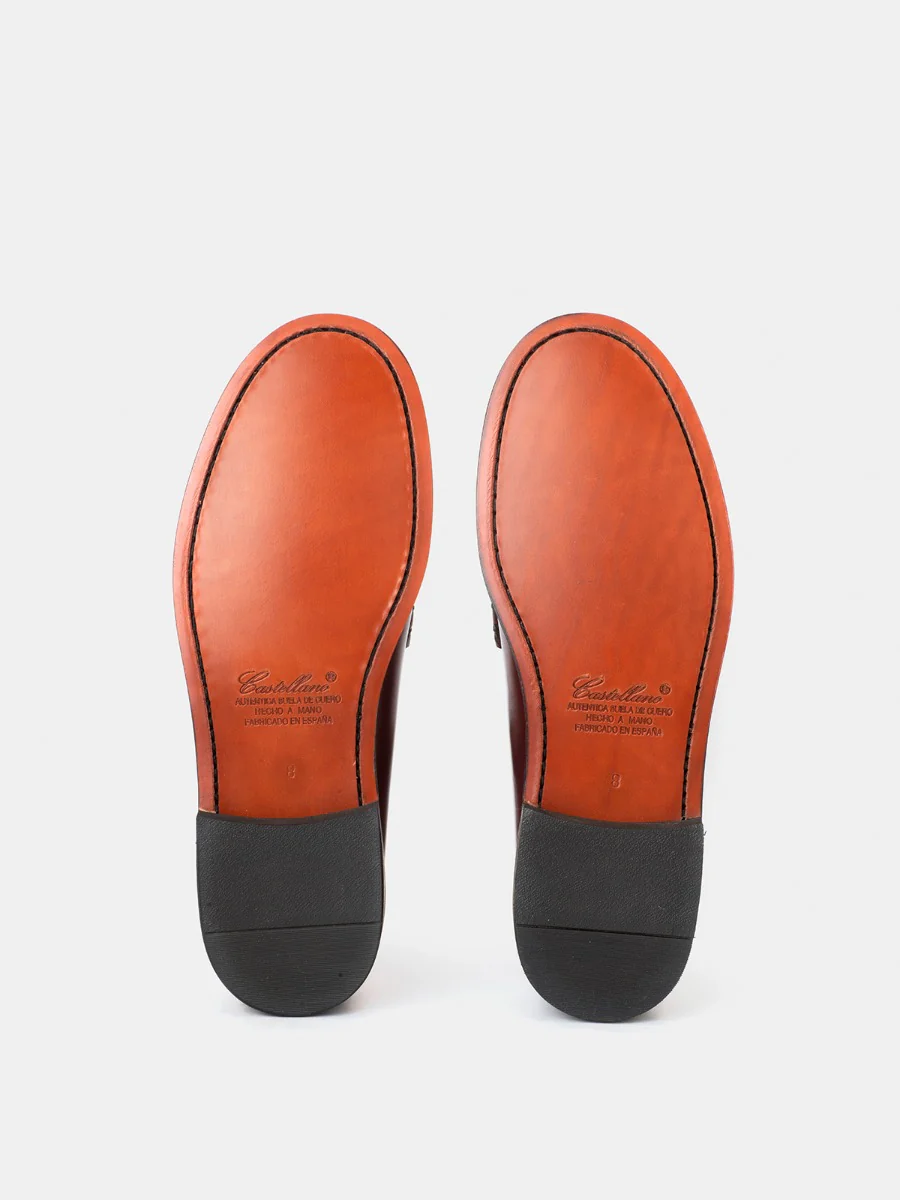 Mocasines 1900 de piel calf color corinto - Image 4