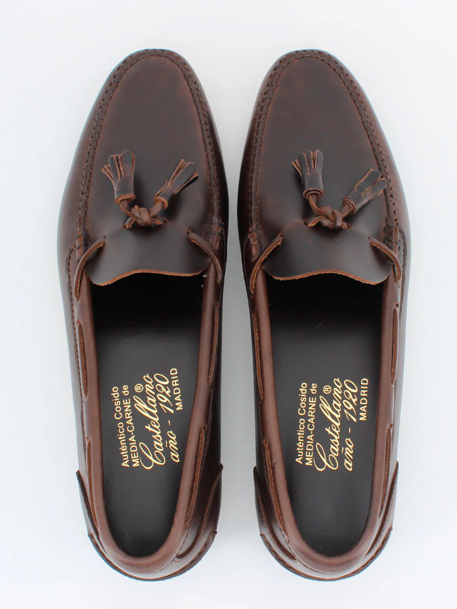Mocasines 2205 de piel becerro color cacao - Image 4