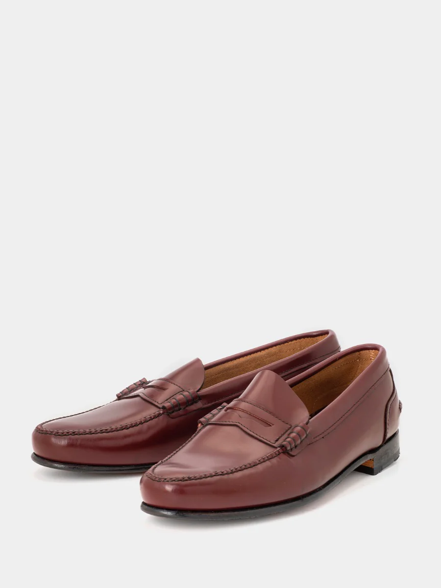 Mocasines 2200 de piel calf color corinto - Image 2