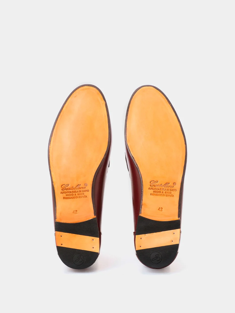 Mocasines 2200 de piel calf color corinto - Image 4