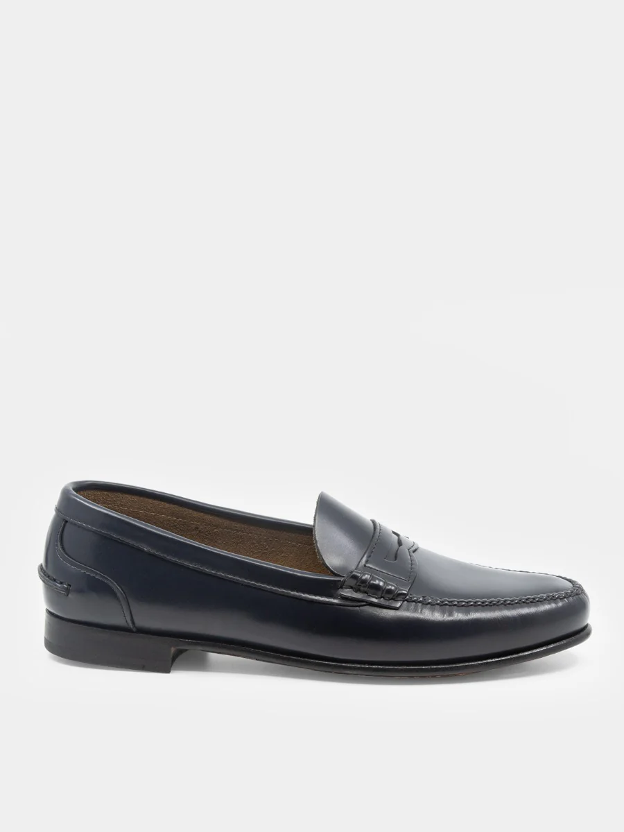 Mocasines 2200 de piel calf color marino