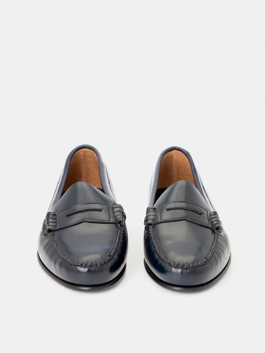 Mocasines 2200P de piel antik color marino - Image 3