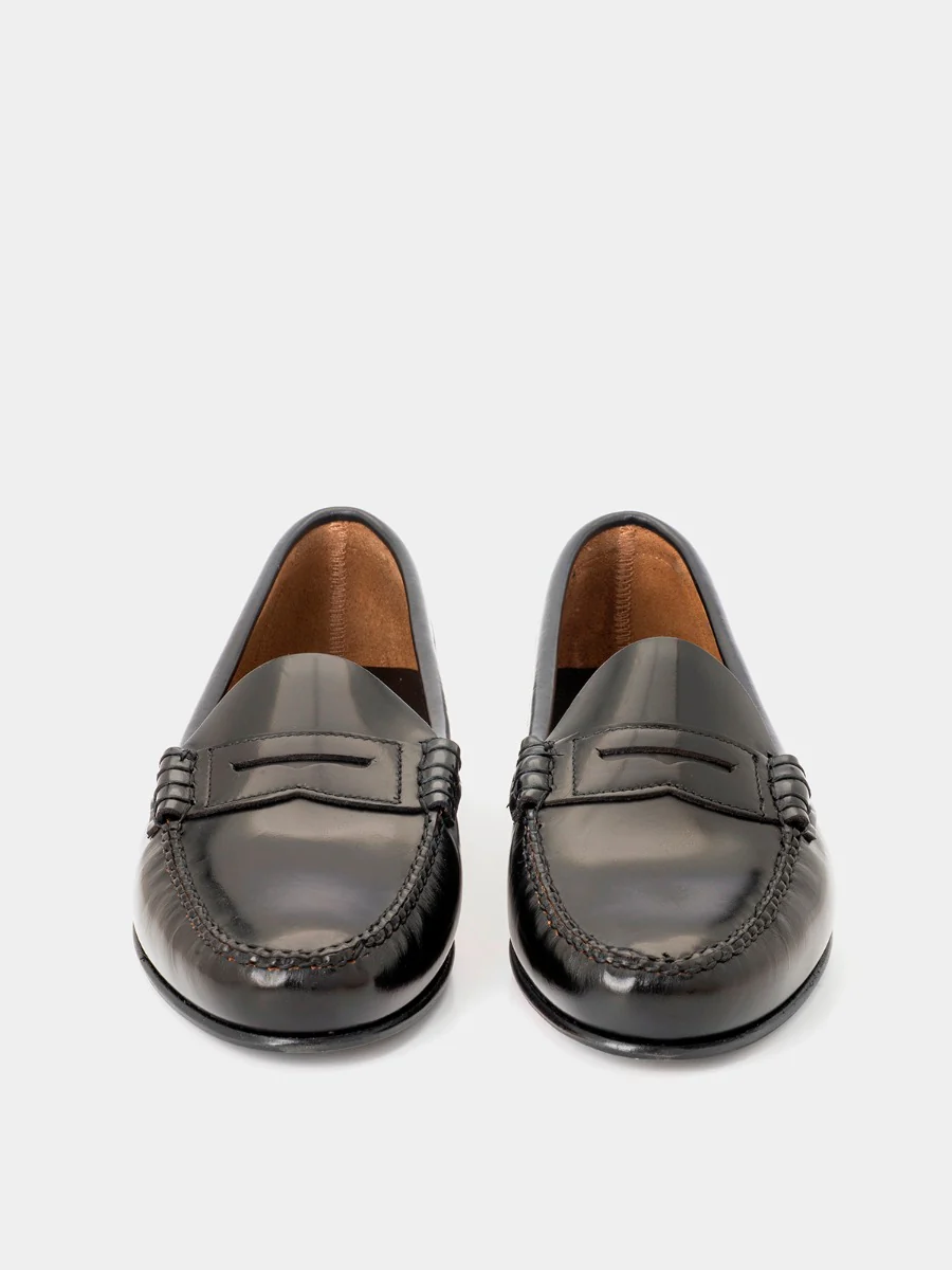 Mocasines 2200P de piel antik color negro - Image 3