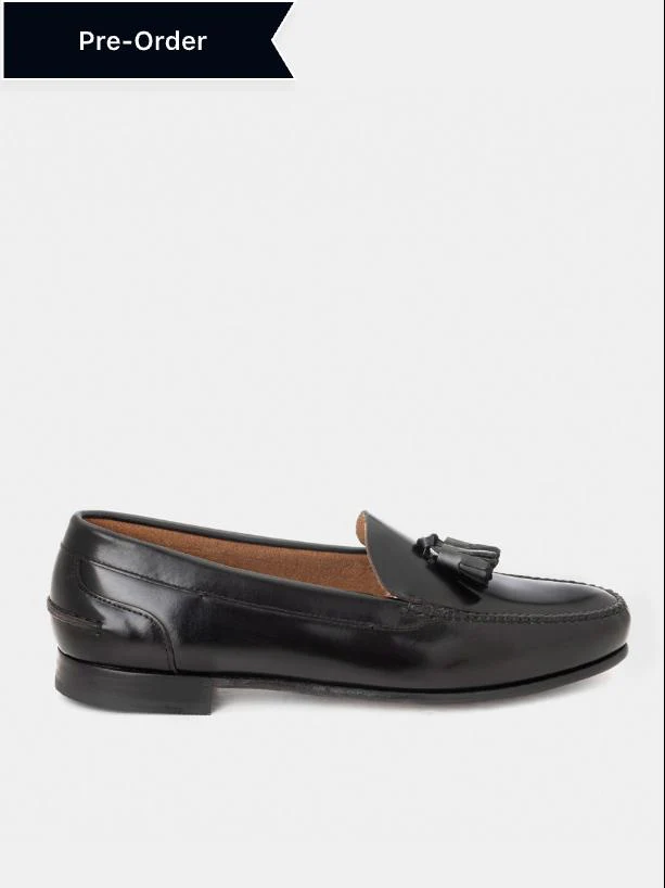 Mocasines 2201 de piel antik color negro