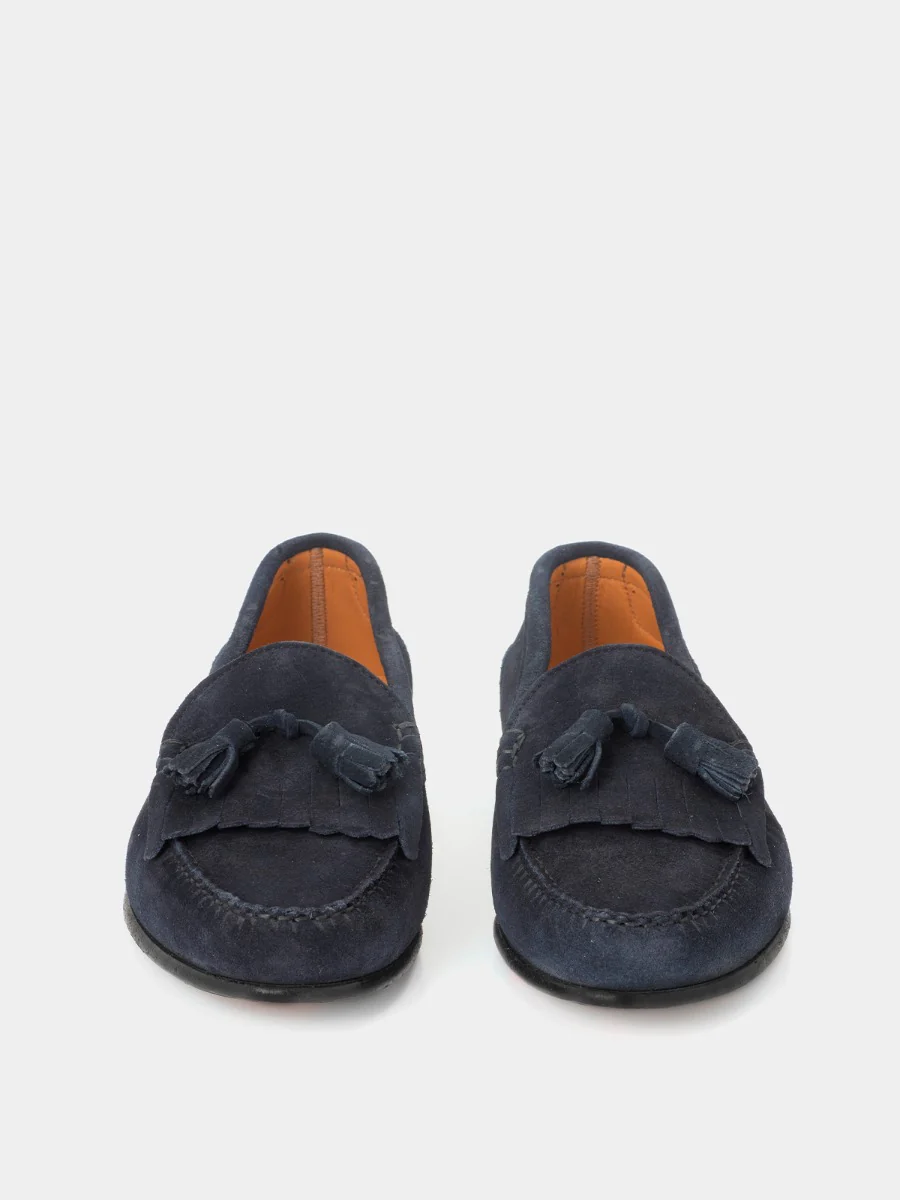 Mocasines 2266 de piel de ante color marino - Image 3