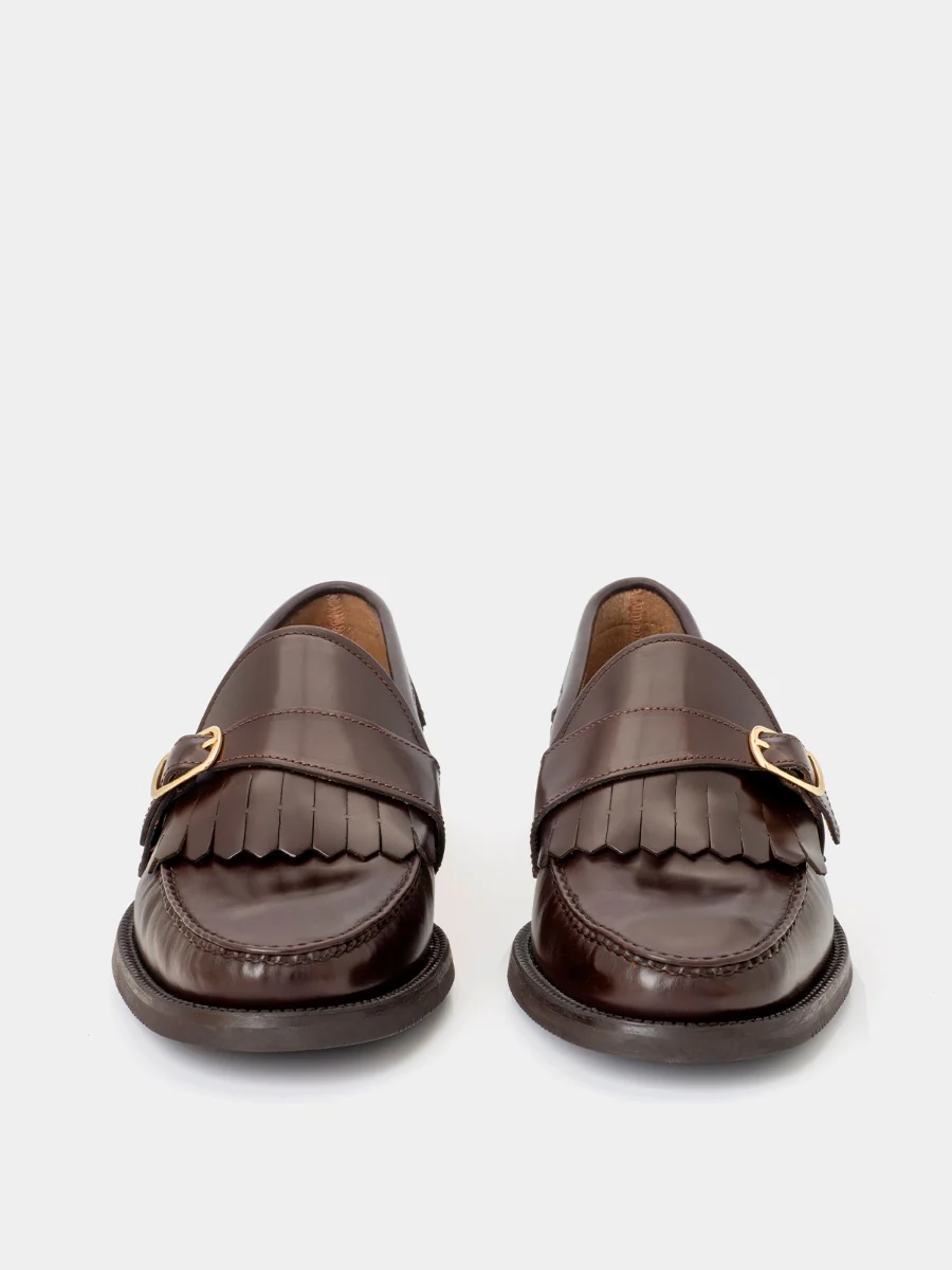 Mocasines 7832 de piel calf color moka - Image 3