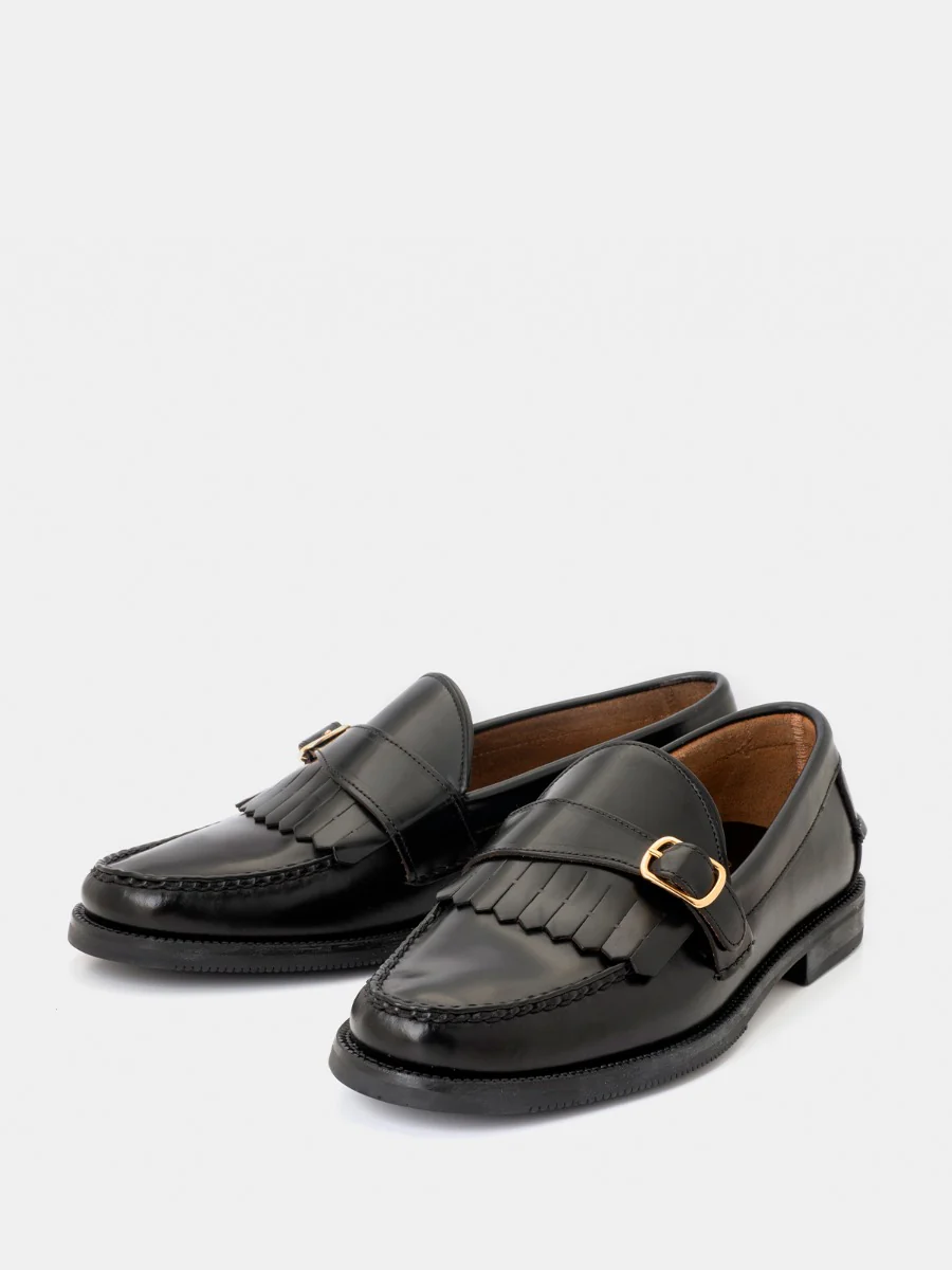 Mocasines 7832 de piel calf color negro - Image 2