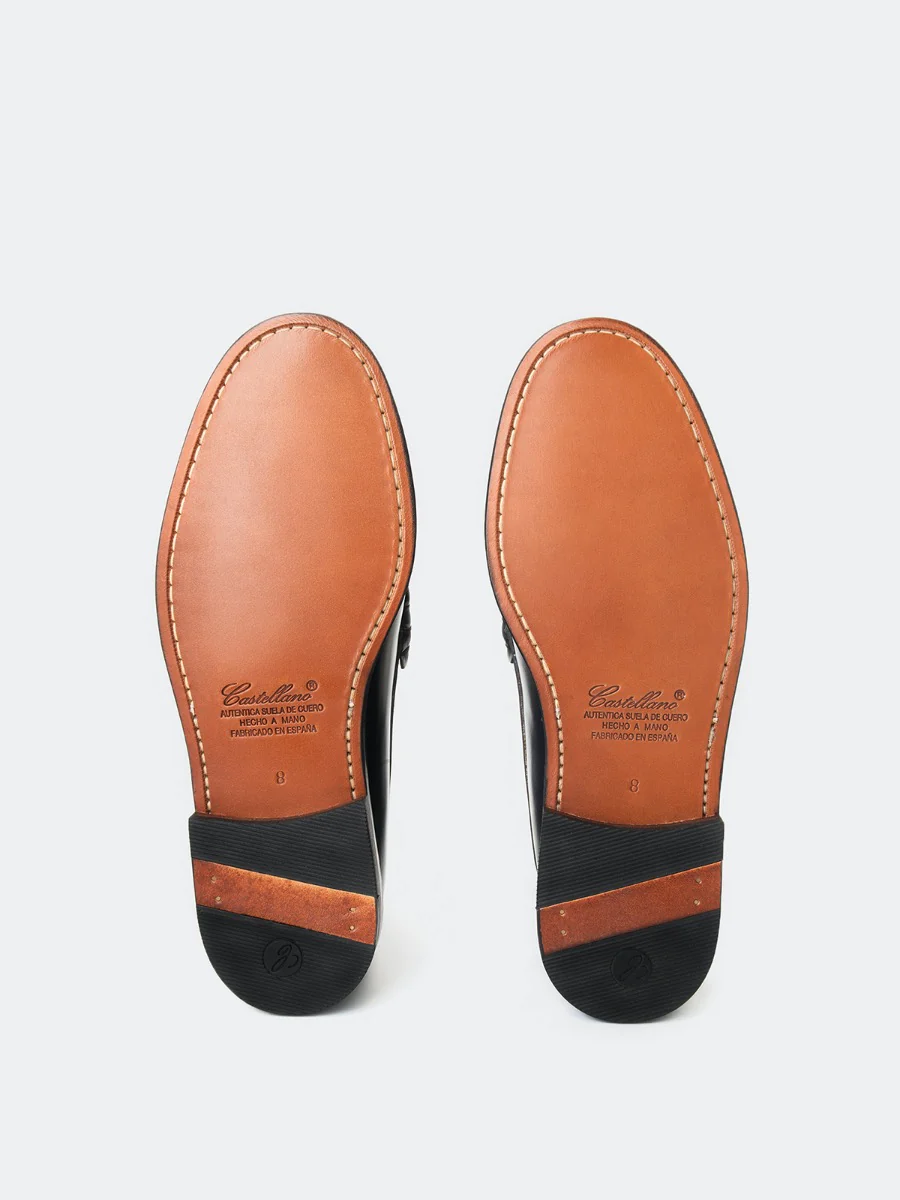 Mocasines 7900 de piel antik color marino - Image 4