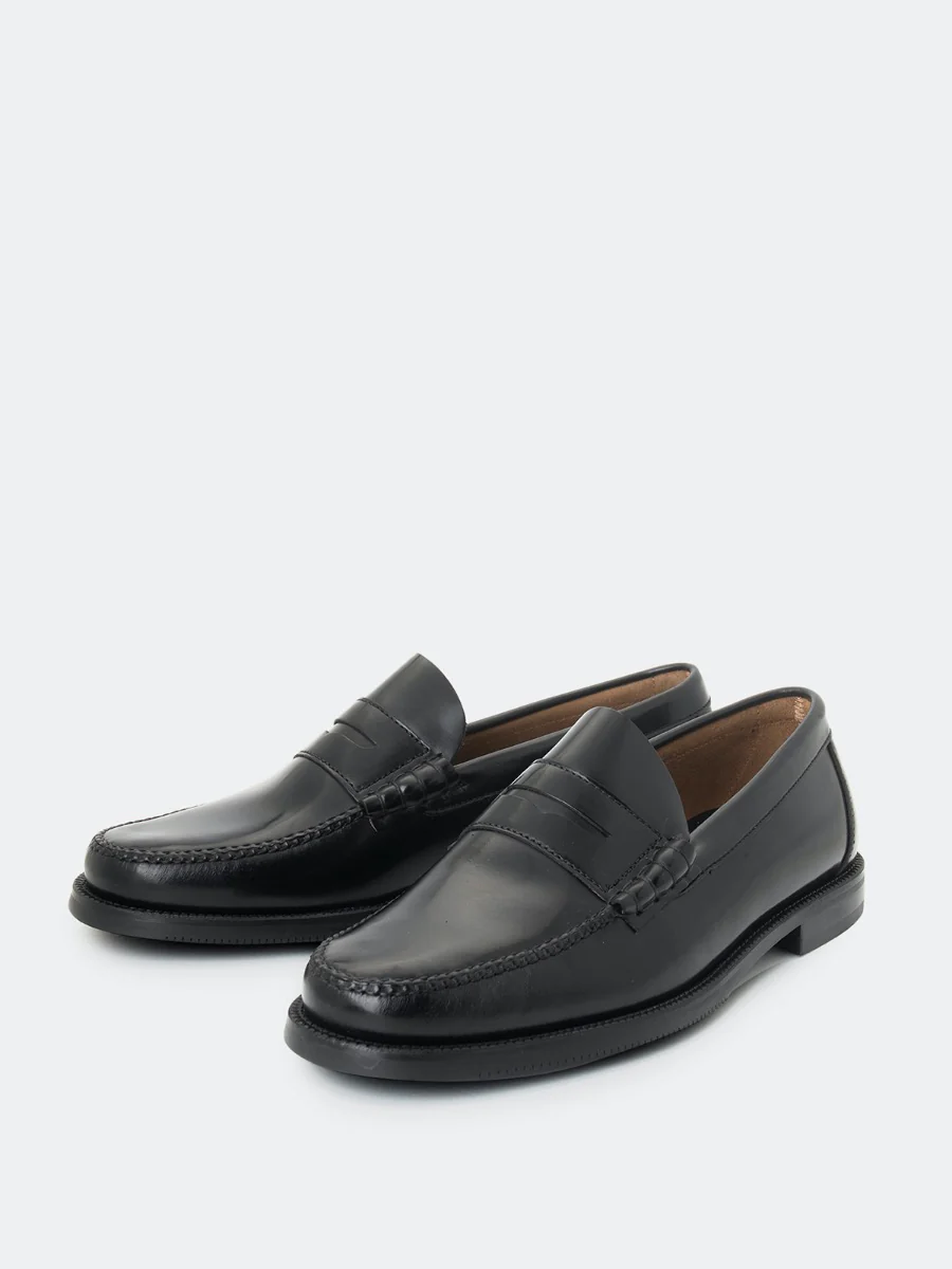 Mocasines 800 de piel antik color negro - Image 5
