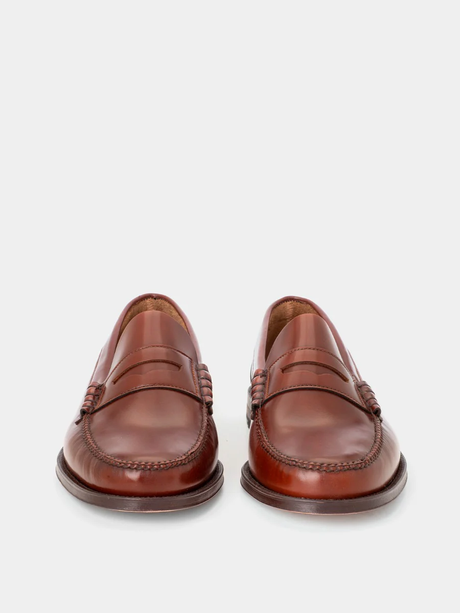 Mocasines 800 de piel antik color red brown - Image 3