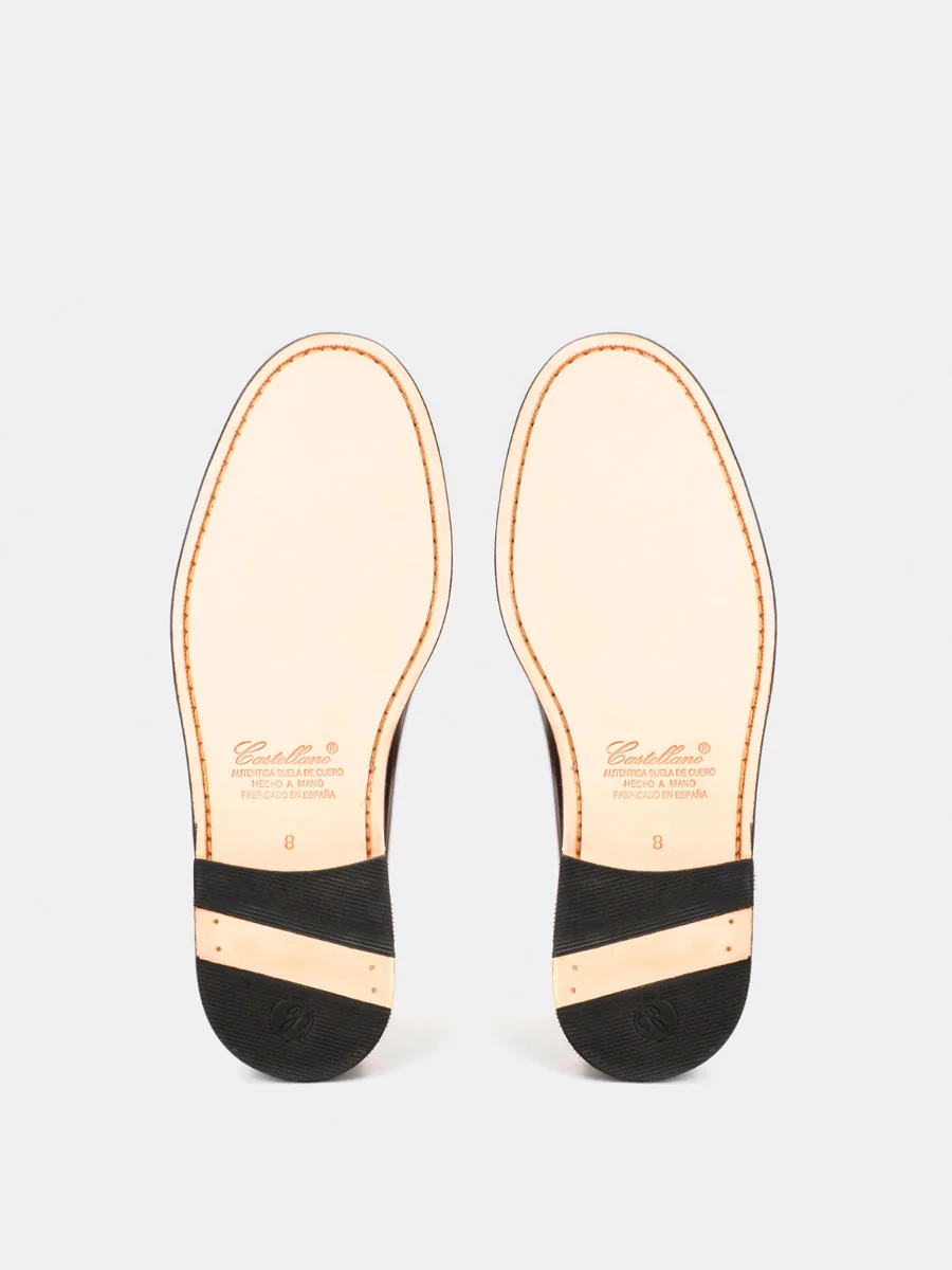 Mocasines 801 de piel antik color negro - Image 4