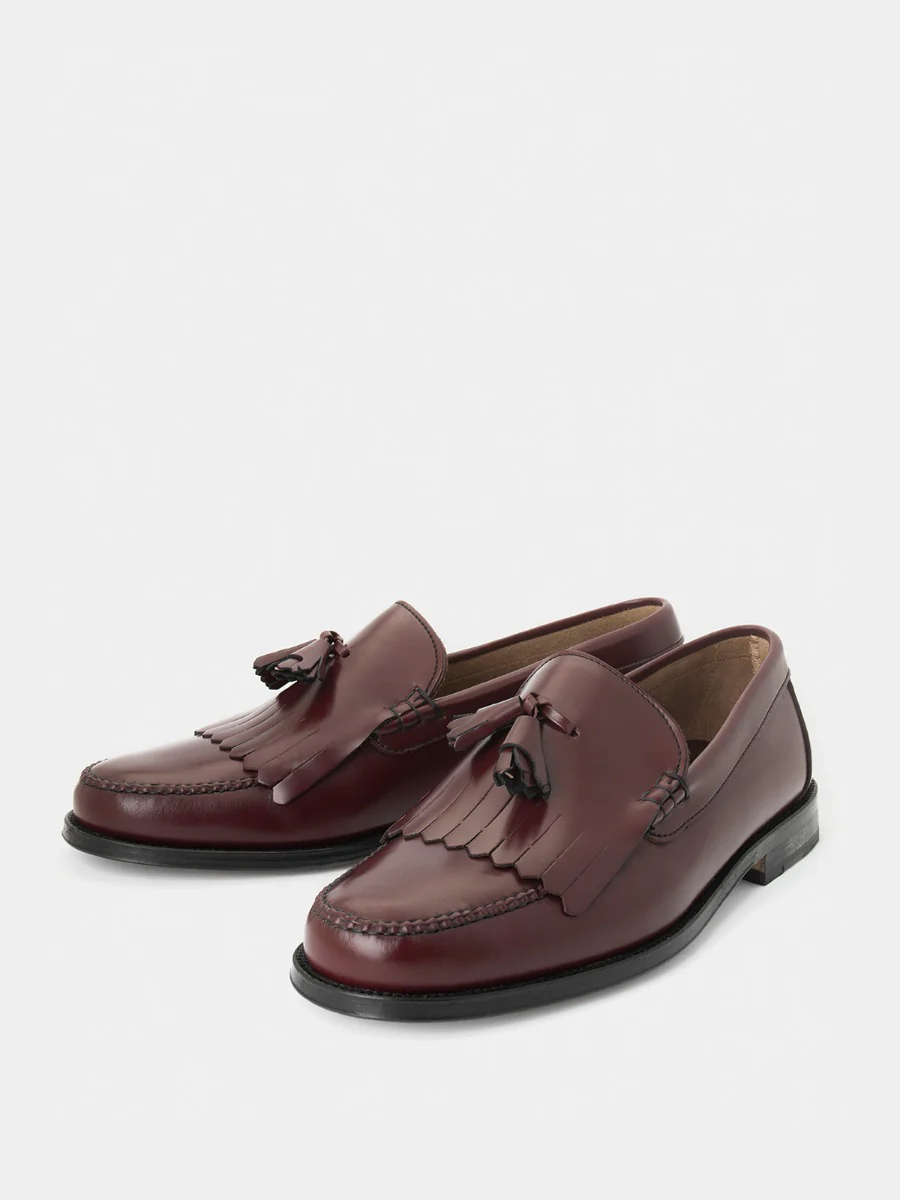 Mocasines 832 de piel calf color corinto - Image 2