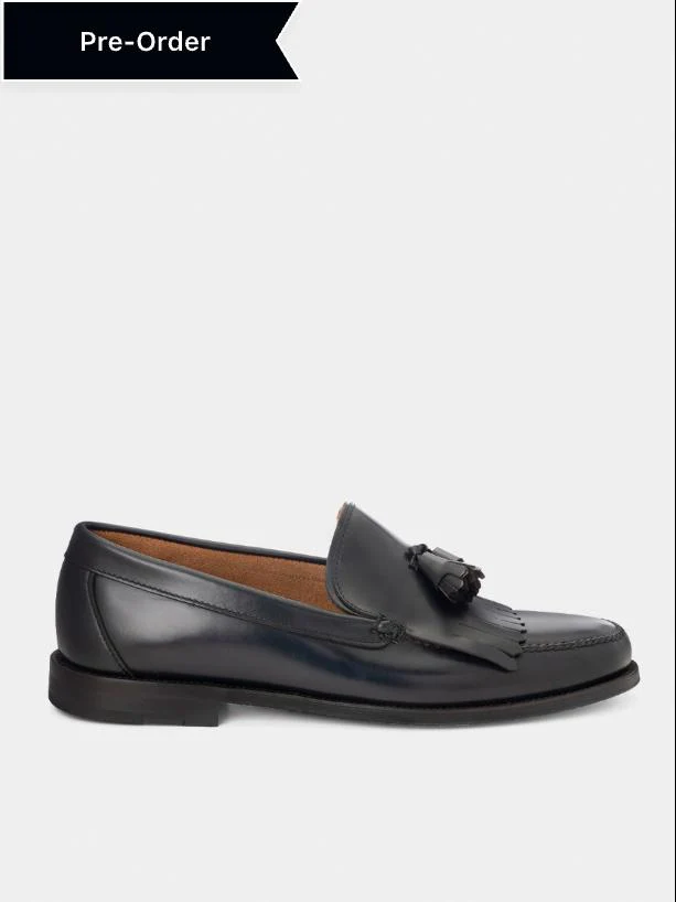 Mocasines 832 de piel calf color marino