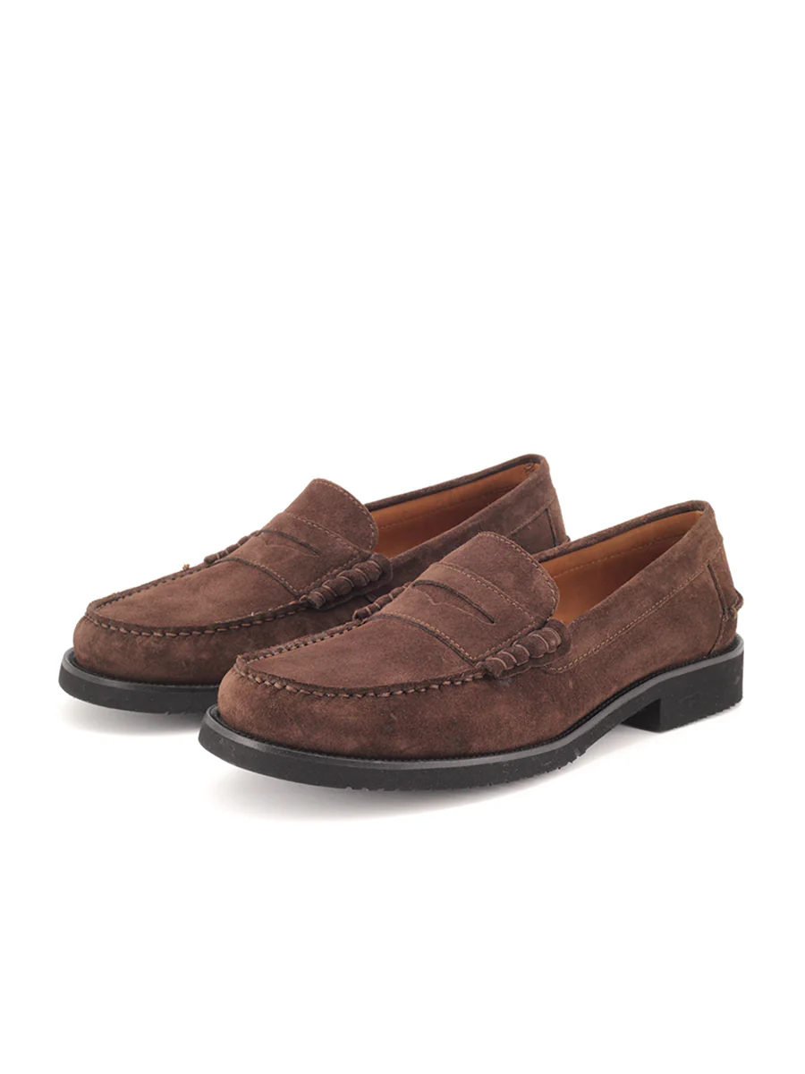 Mocasines Castellano® de ante para hombre – Modelo Young color expresso - Image 2
