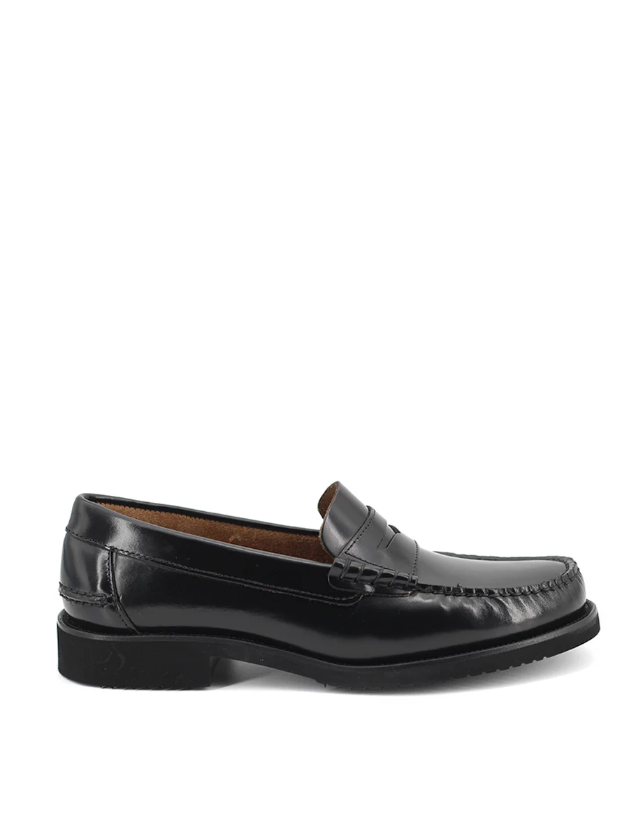 Mocasines Castellano® de piel antik para hombre – Modelo Young color negro