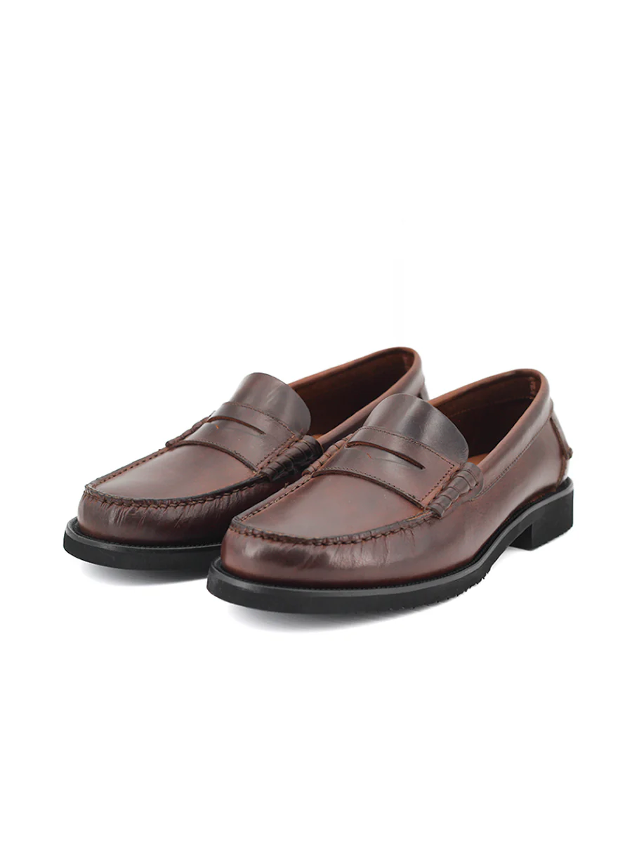 Mocasines Castellano® de piel ciclón para hombre – Modelo Young color marrón - Image 2