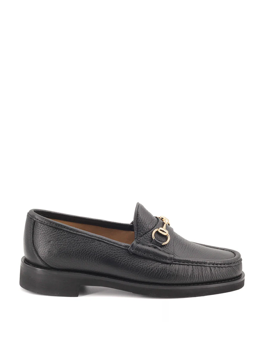 Mocasines Castellano® de piel ciervo para hombre – Modelo 33 color negro