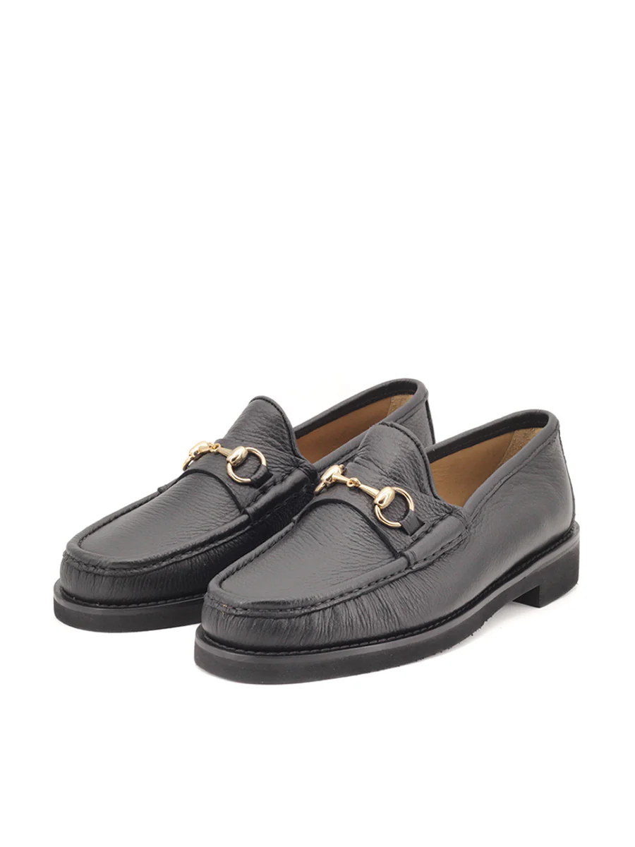Mocasines Castellano® de piel ciervo para hombre – Modelo 33 color negro - Image 3