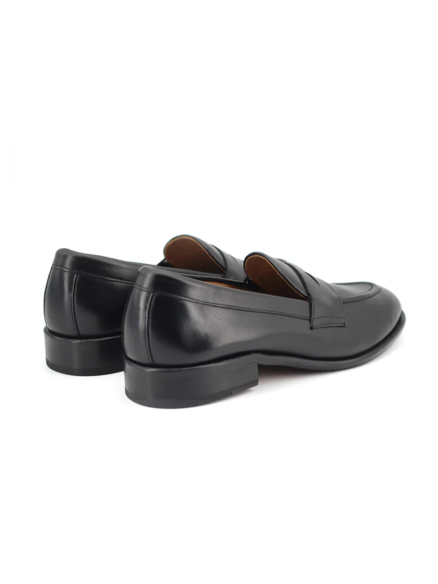 Mocasines Castellano® de piel oxford para hombre con antifaz – Modelo Flecha color negro - Image 3