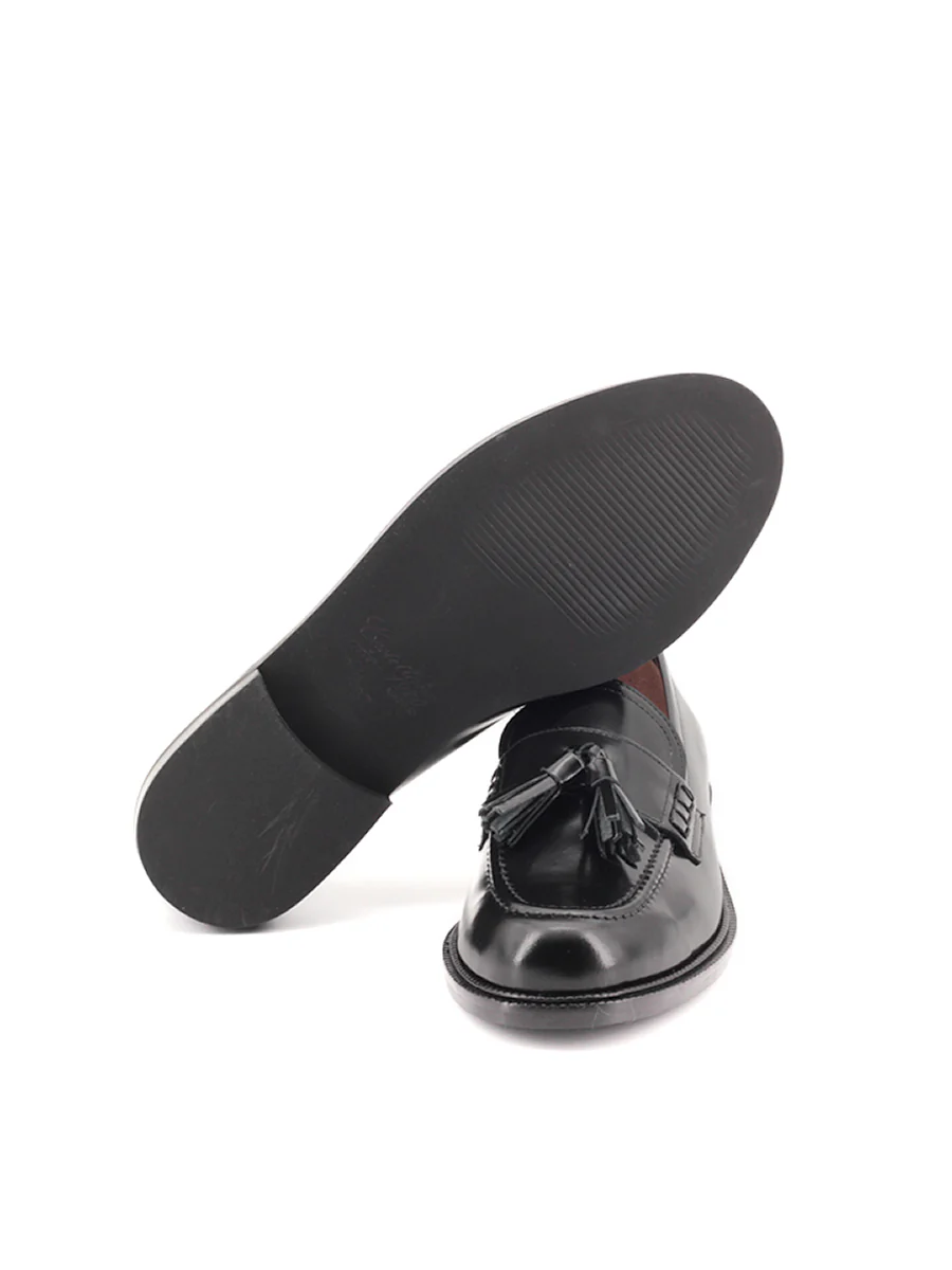 Mocasines Castellano® de piel para mujer - Modelo Angeli color negro - Image 4