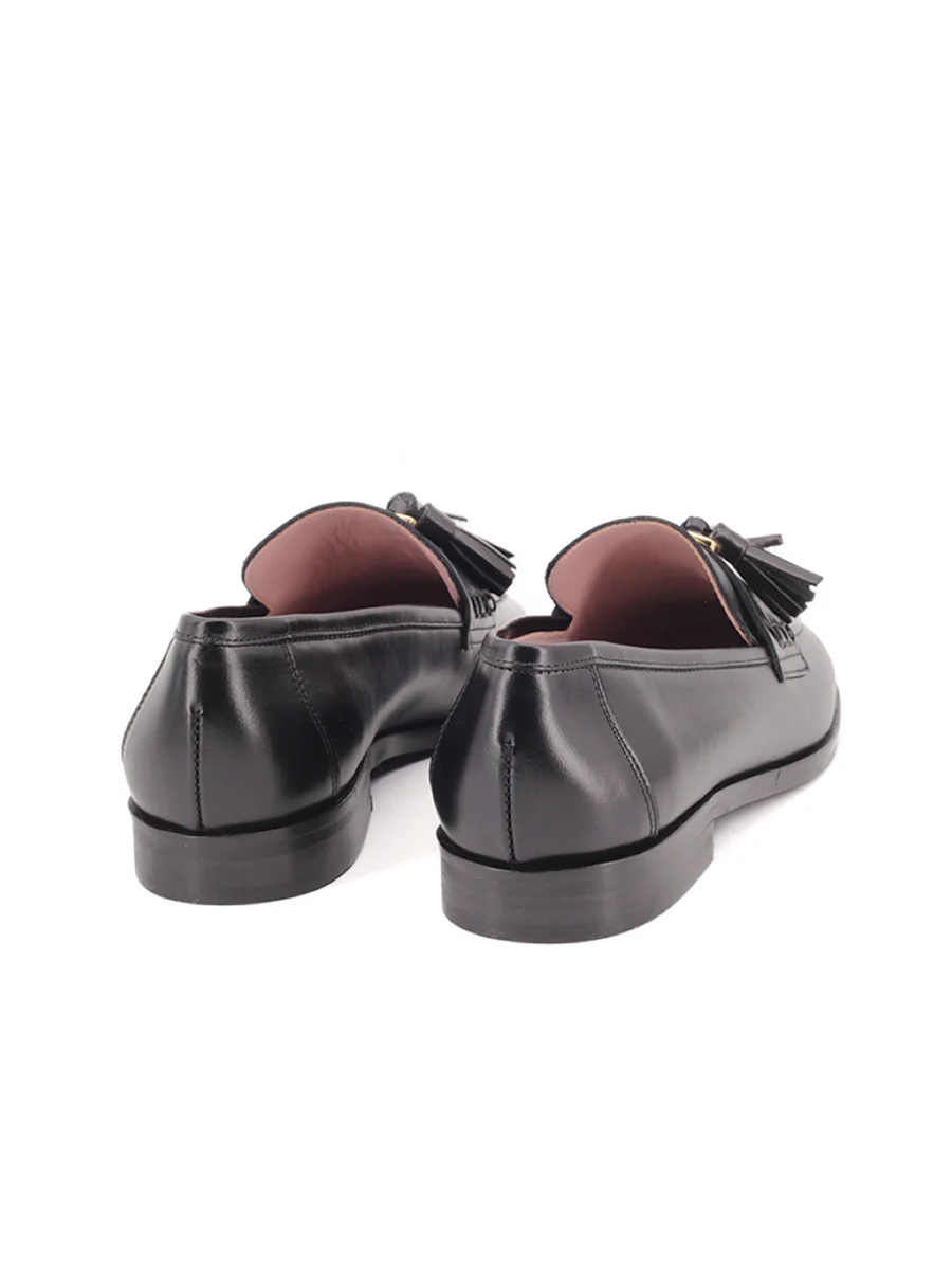 Mocasines Castellano® de piel para mujer - Modelo Bossa color negro - Image 3
