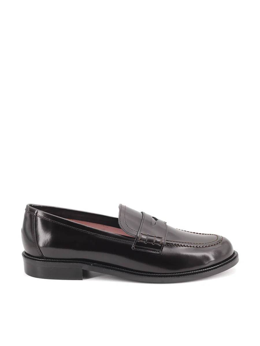 Mocasines Castellano® de piel para mujer - Modelo Grimaldi color testa