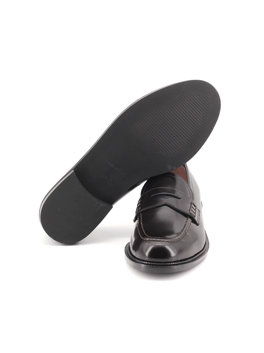 Mocasines Castellano® de piel para mujer - Modelo Grimaldi color testa - Image 4