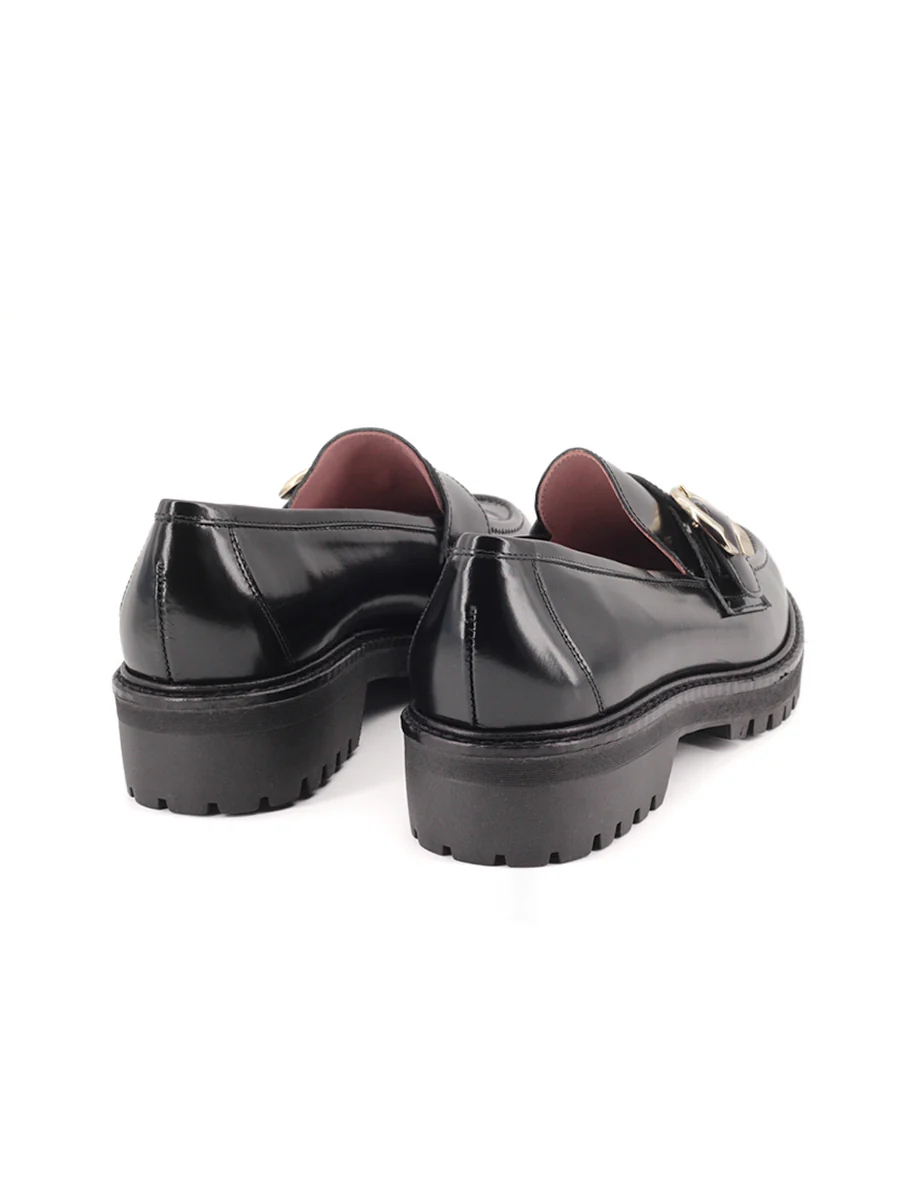 Mocasines Castellano® de piel para mujer - Modelo Penelope color negro - Image 3