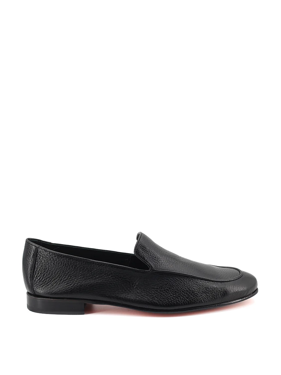 Mocasines de hombre La Romana en piel de ciervo negro