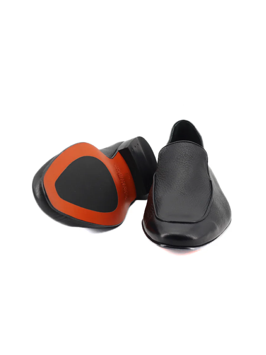 Mocasines de hombre La Romana en piel de ciervo negro - Image 4
