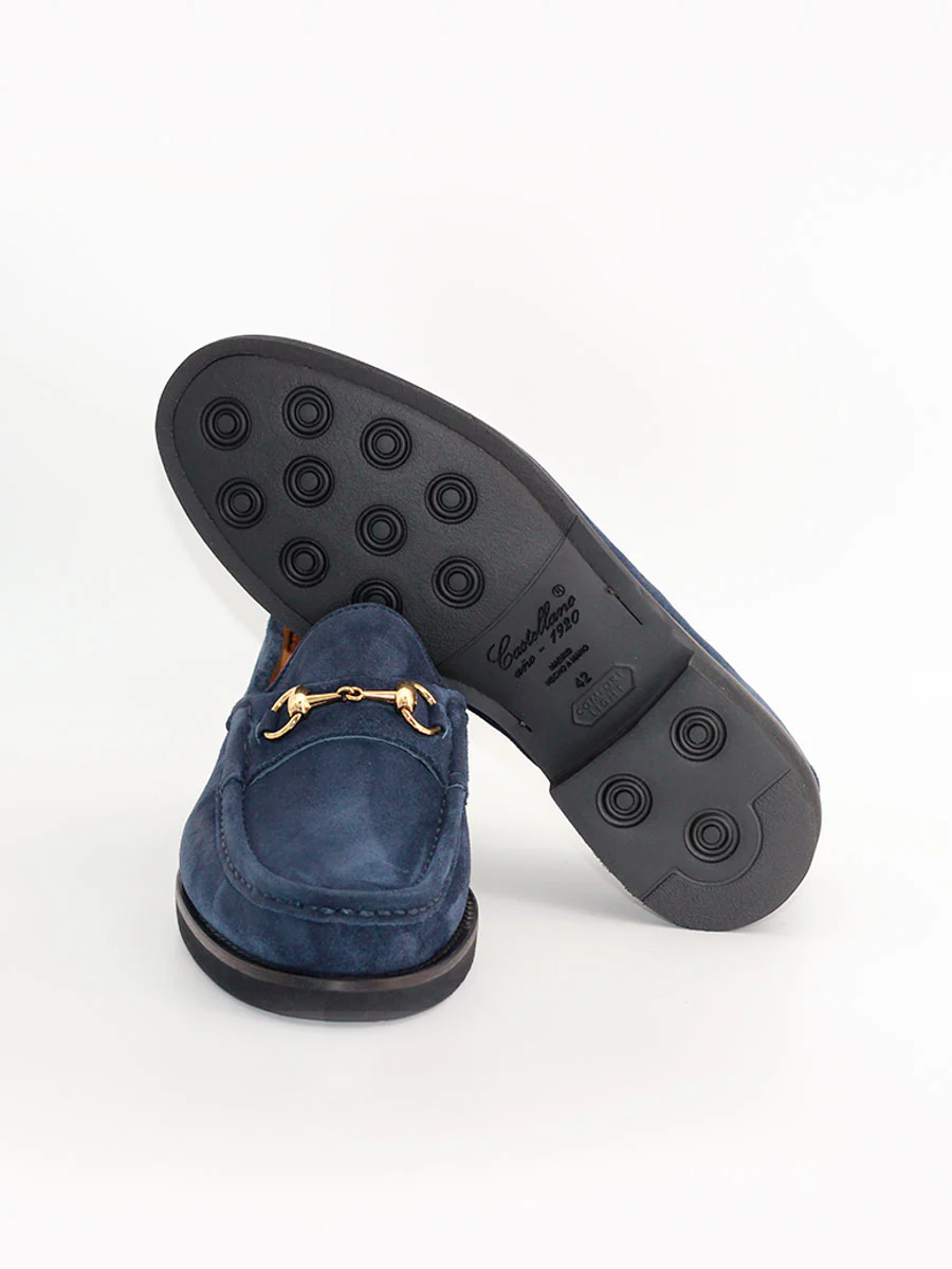 Mocasines de hombre 33 ante color azul marino - Image 5