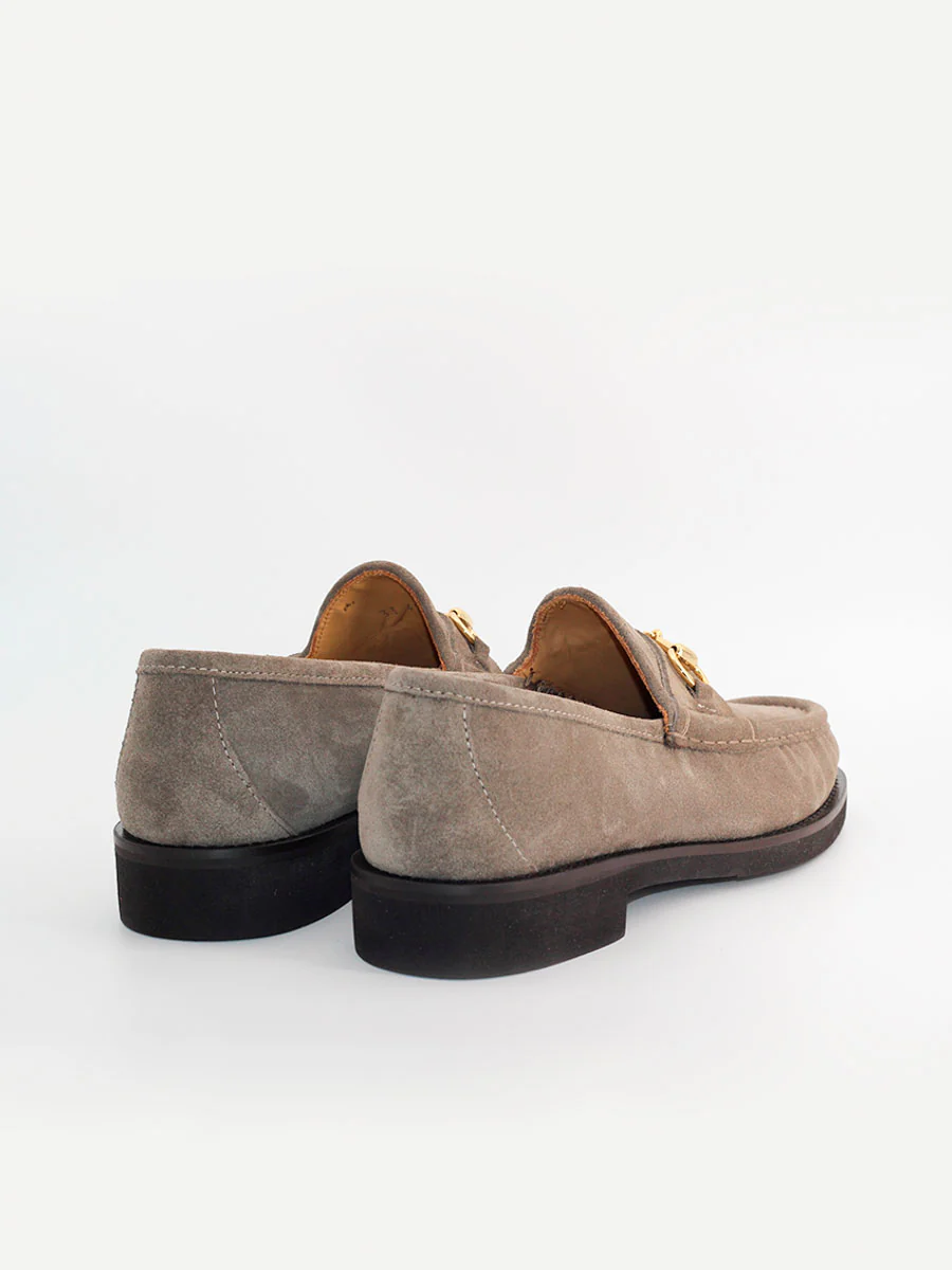 Mocasines de hombre 33 ante color gris - Image 3