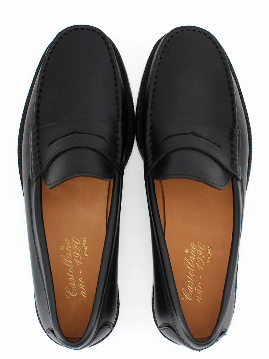 Mocasines de hombre 513 piel bufalo color negro - Image 5