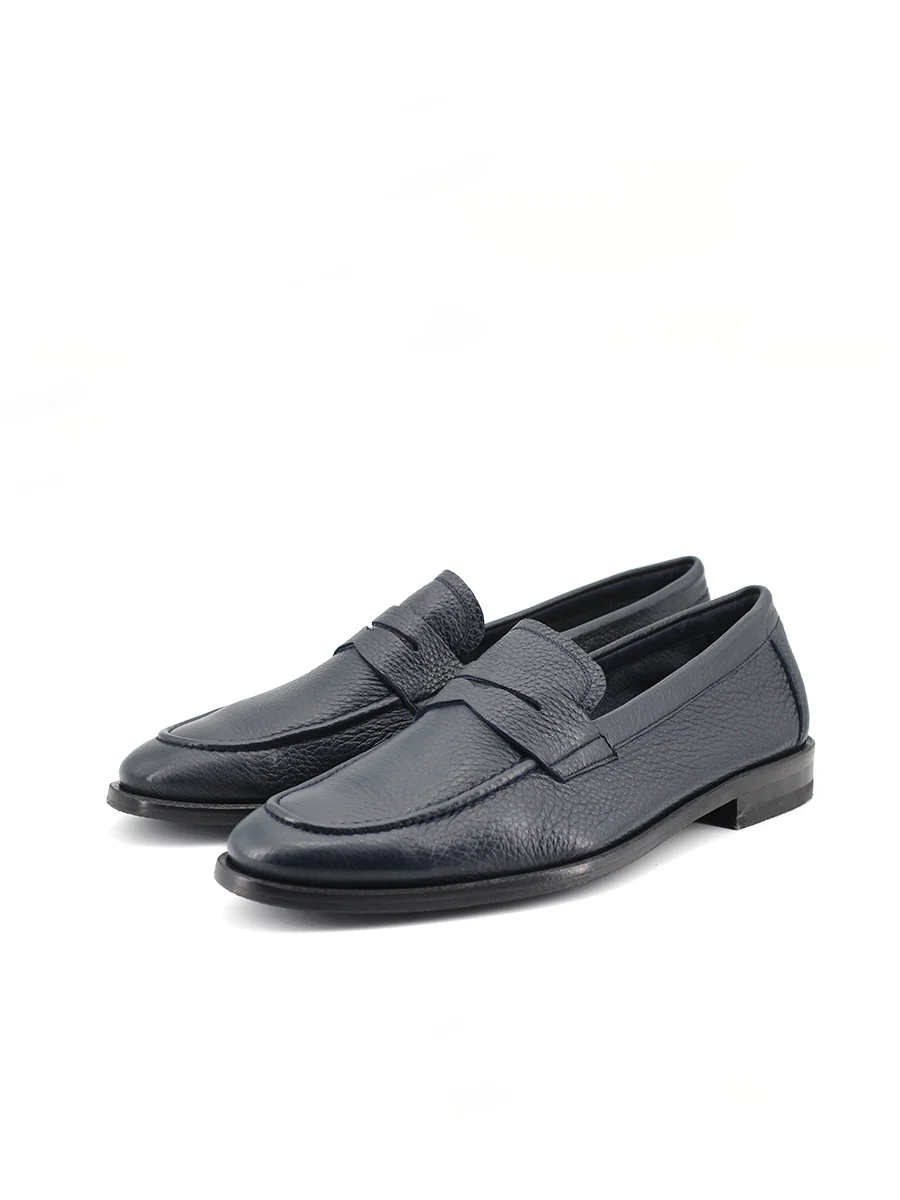 Mocasines de hombre Casa Campo en piel de ciervo color marino - Image 2