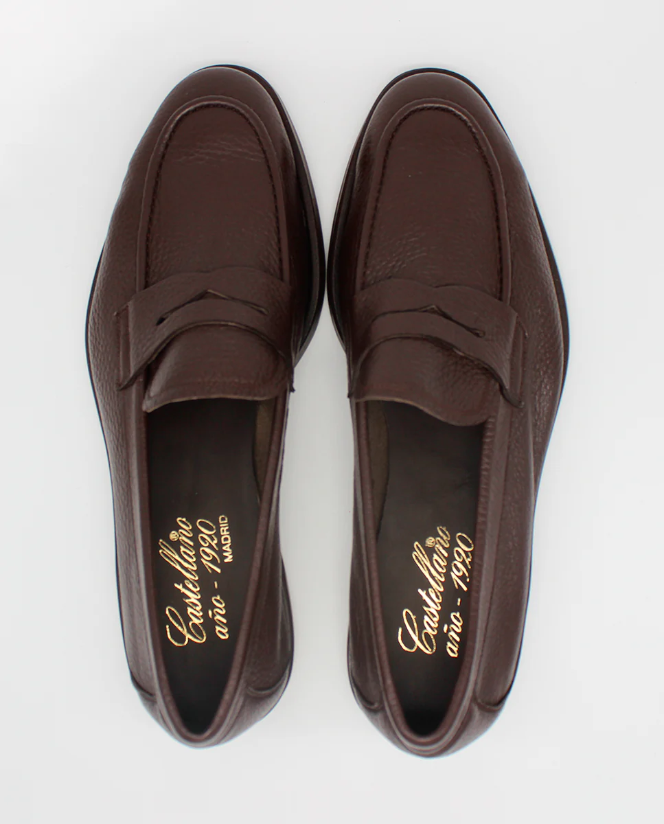 Mocasines de hombre Casa Campo en piel de ciervo color marrón - Image 4