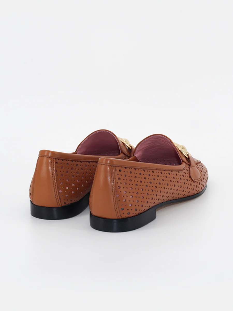 Mocasines de mujer Rio piel color cuero - Image 4