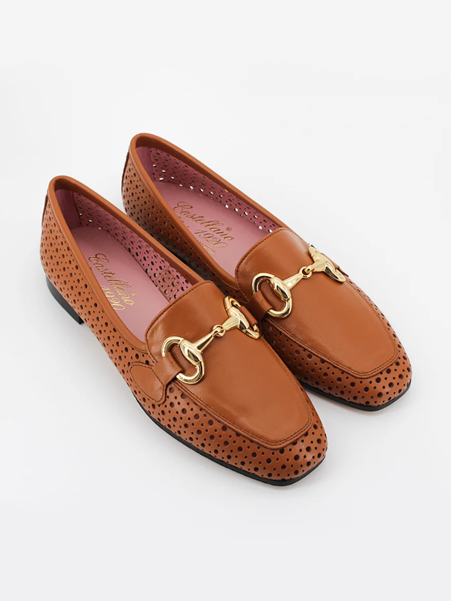Mocasines de mujer Rio piel color cuero - Image 5