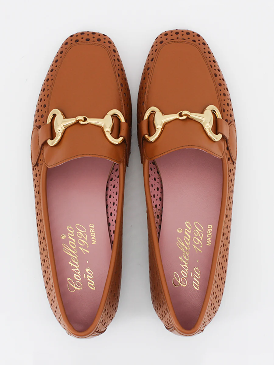 Mocasines de mujer Rio piel color cuero - Image 6