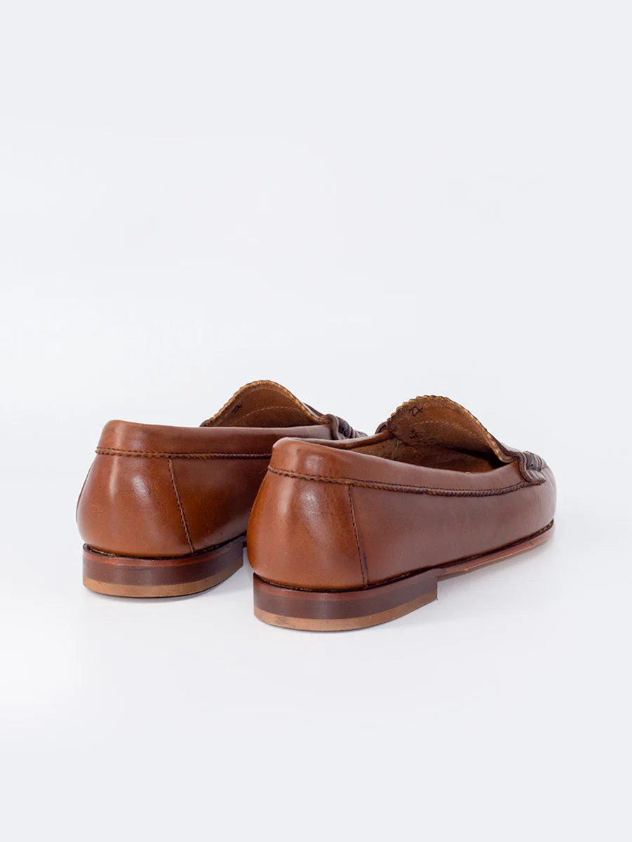 Mocasines de mujer Sol 10 antifaz color cuero - Image 3