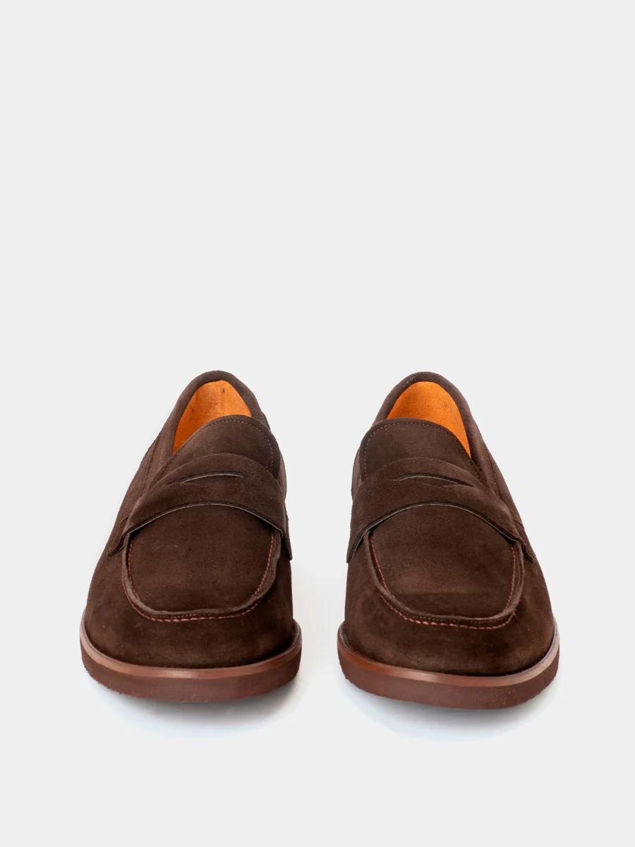 Mocasines Florencia de ante color expresso - Image 3