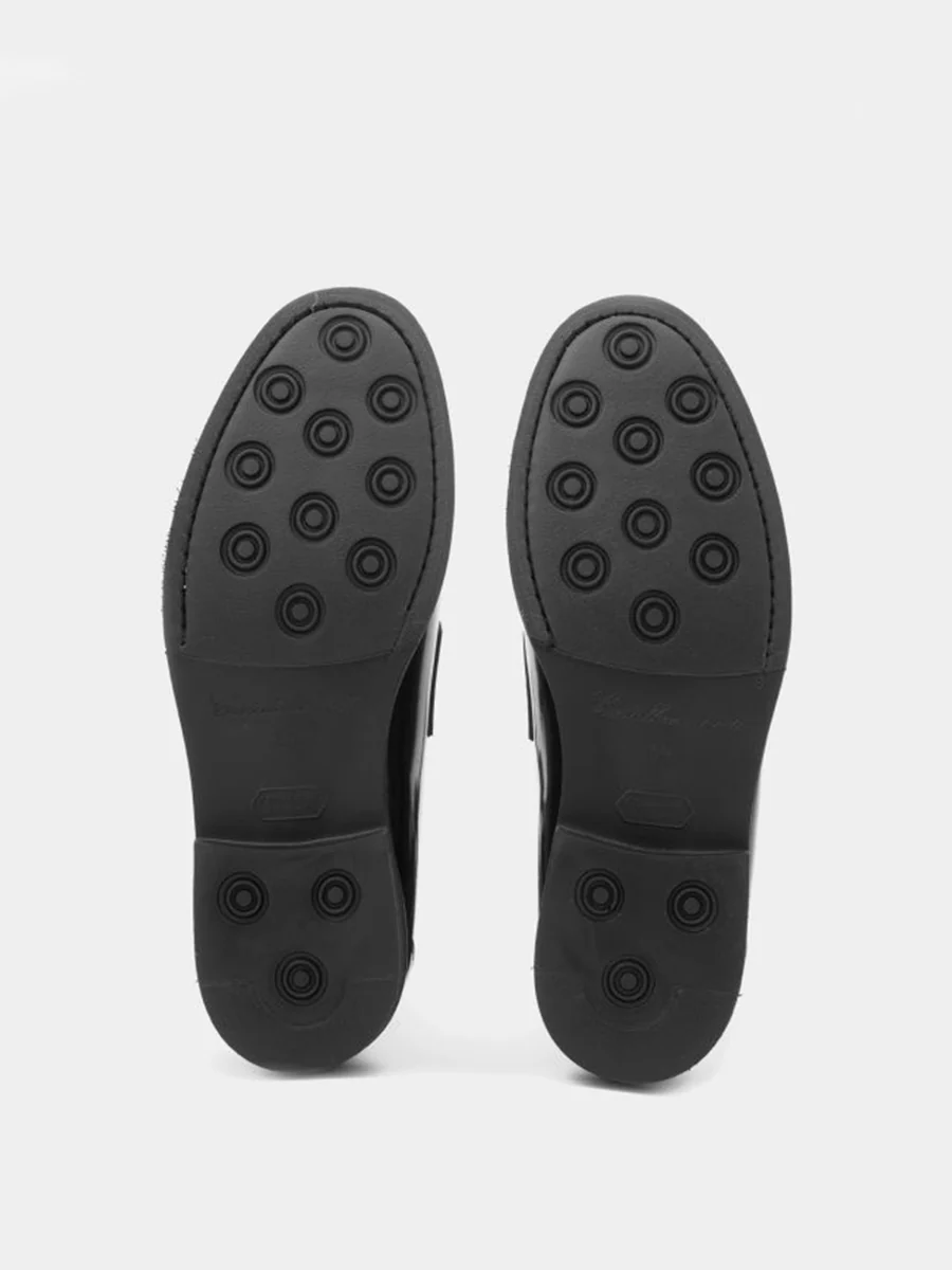 Mocasines Florencia de piel antik color negro - Image 4