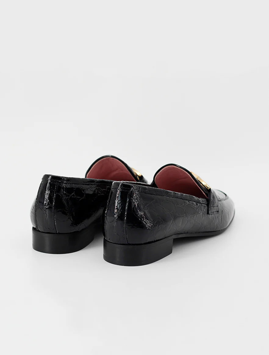 Mocasines Giverny de piel charol color negro - Image 4