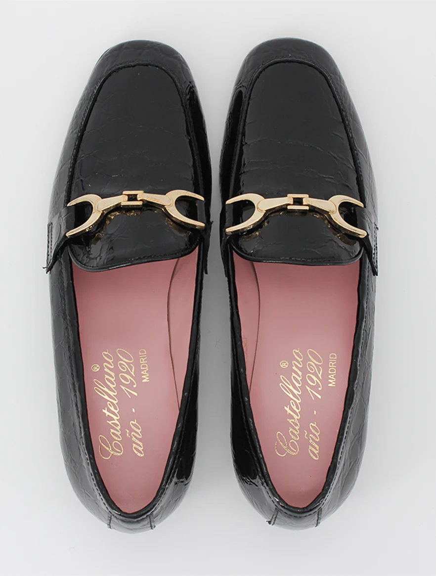 Mocasines Giverny de piel charol color negro - Image 5