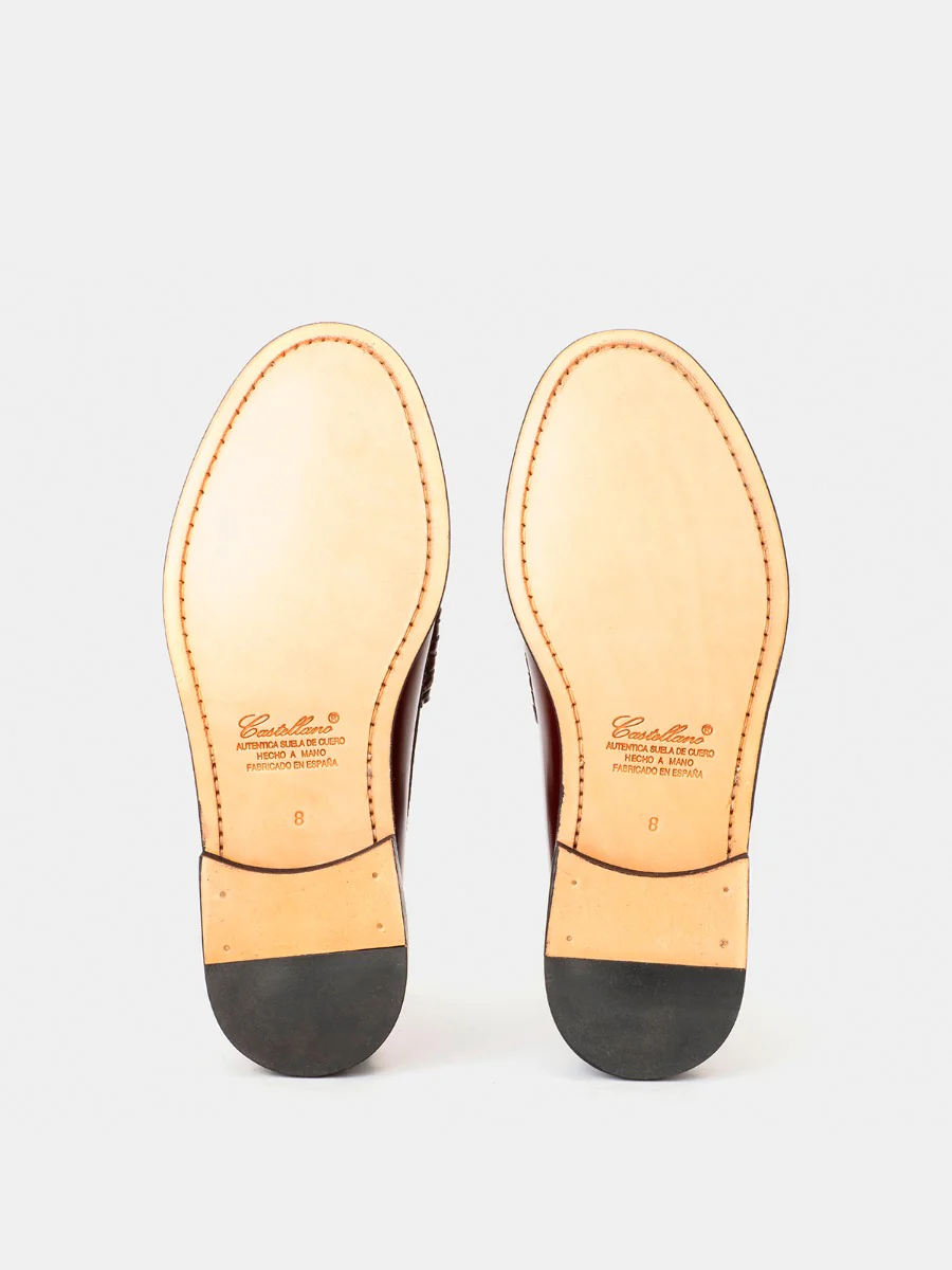 Mocasines L100 de piel calf color corinto - Image 4