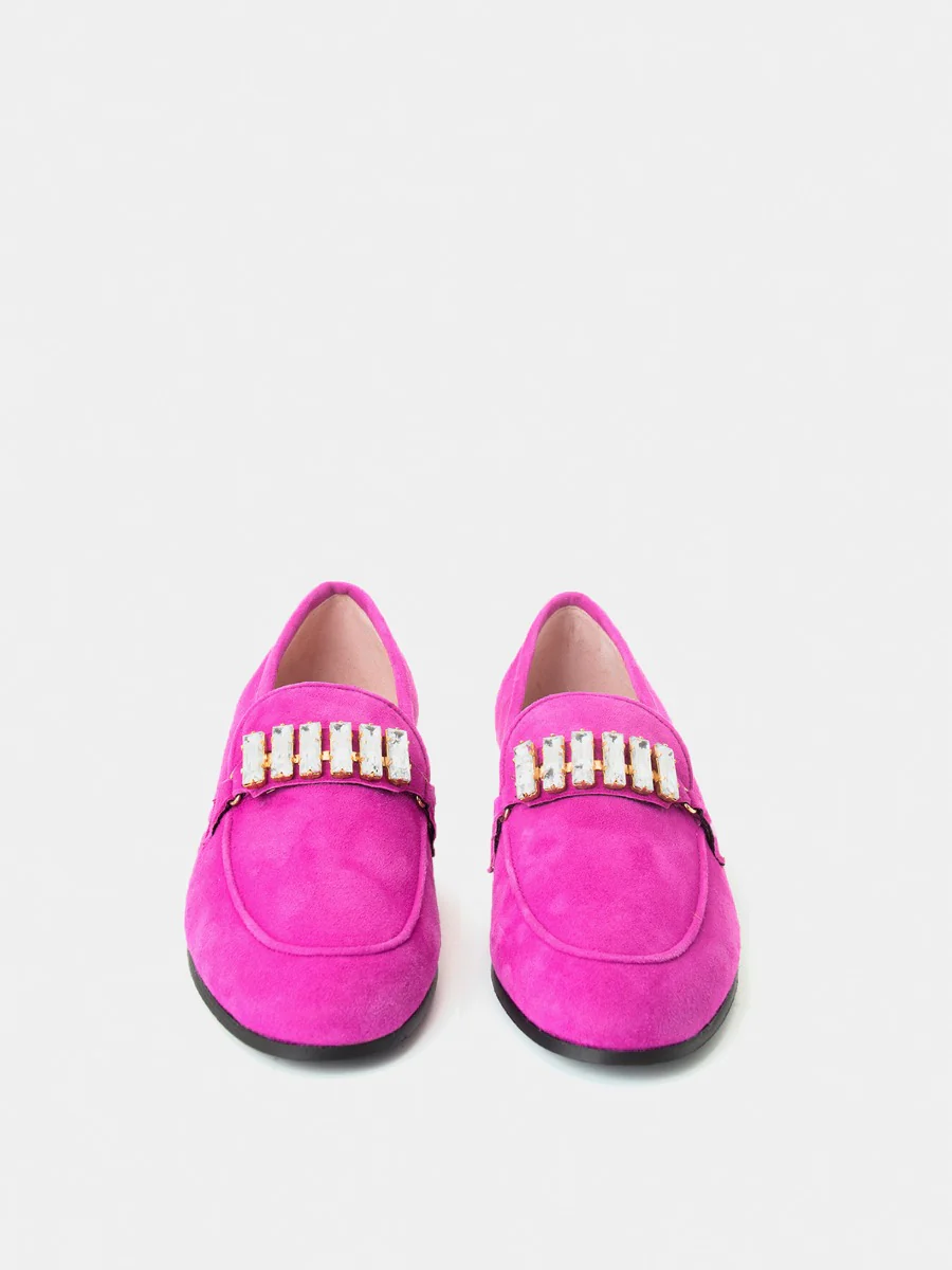 Mocasines Sori de piel ante color rosa - Image 3