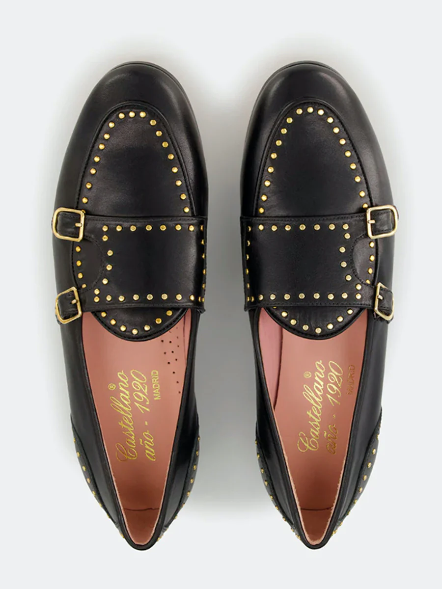 Mocasines Stressa tachas color negro - Image 5