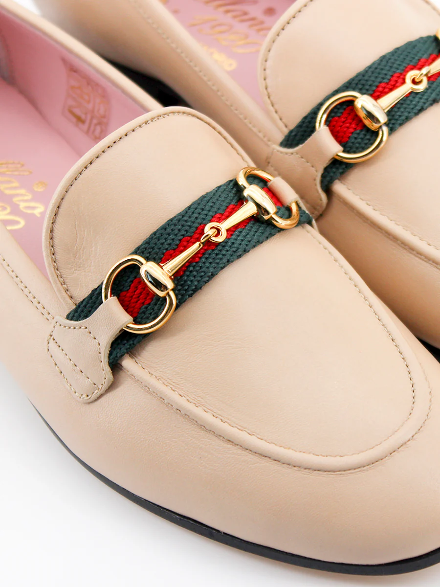 Mocasines Taormina piel color beige - Image 2