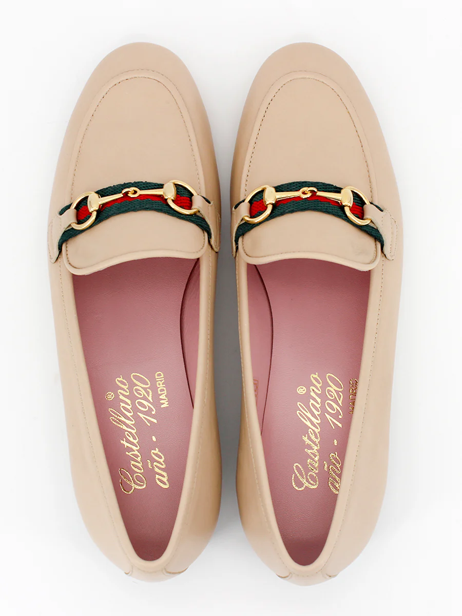 Mocasines Taormina piel color beige - Image 5